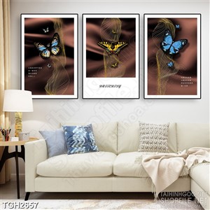 Tranh ghép nghệ thuật những cánh bướm xinh đẹp nhiều màu