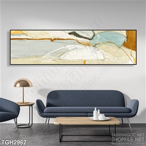 Tranh ghép những ngọn núi nhấp nhô nhiều màu sắc in 3d