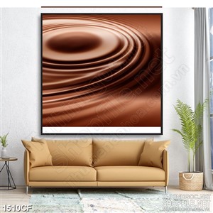 Tranh cà phê in canvas dòng cappuccino đậm đặc thơm ngon