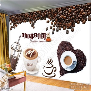 Tranh cà phê treo tường những tách cappuccino kem thơm ngon