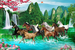 Mẫu tranh mã đáo đẹp nhất