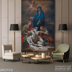 Tranh công giáo nổi đau khổ của chúa Giêsu trải qua 3d