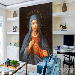 Tranh công giáo psd đức mẹ cầu nguyện cho muôn dân