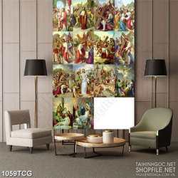 Tranh công giáo 14 chặng đàng thánh giá chúa chịu thương chịu khó