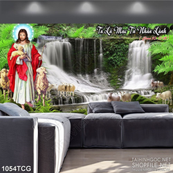 Tranh công giáo 3d đức thánh Giêsu là mục tử nhân lành