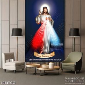 Tranh công giáo lạy chúa Giêsu chúng con tin thác vào cha