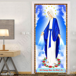 Tranh công giáo psd đức mẹ Maria ban sự bình an dán tường