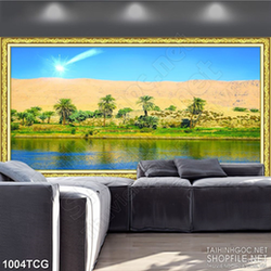 Tranh công giáo chúa luôn bên cạnh che chở cho con dân