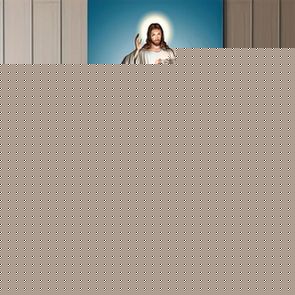 Tranh công giáo con tim chúa soi đường chỉ lối chúng con