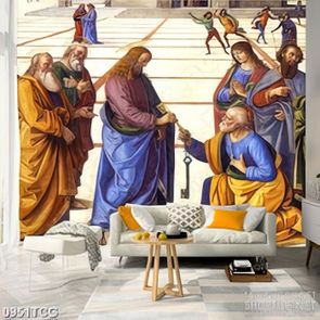 Tranh công giáo chúa Giêsu và con dân của người in canvas