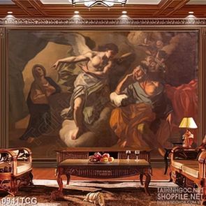 Tranh công giáo sự cứu rỗi linh hồn của chúa dán tường