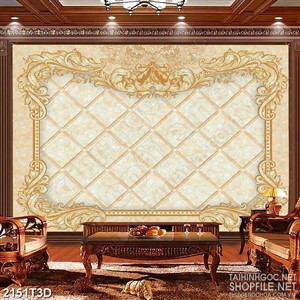 Tranh 3d nghệ thuật những họa tiết chạm khắc tường