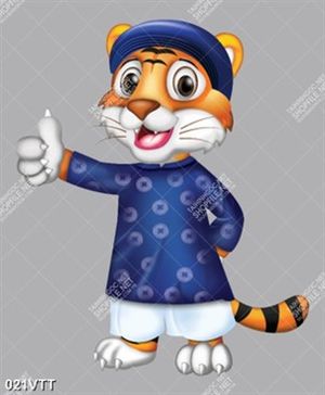 tranh trang trí tết chú hổ vui vẻ năm nhâm dần 2022