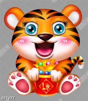 file gốc chất lượng cao chú hổ may mắn ôm vàng năm nhâm dần 2022