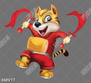 PSD chú hổ đánh trống cơm mừng năm mới 2022