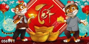 background cực đẹp chàng hổ hai lúa làm giàu ngày tết 2022