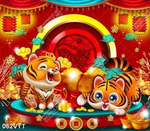 tranh bộ hổ tết siêu đáng yêu năm nhâm dần 2022