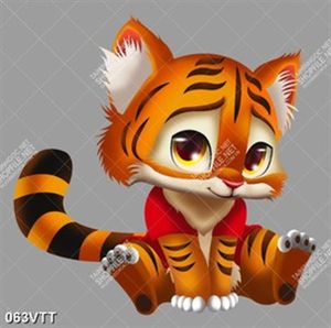 tranh 3d đồ họa sống động hổ vằn nhâm dần 2022