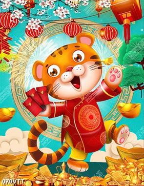 background treo tường cực đẹp hổ vằn 3d