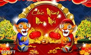 file tranh trang trí cặp hổ cung chúc năm mới 2022