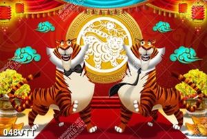 background tranh hổ sáng tạo Việt nhâm dần 2022