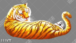 tranh file gốc hổ vàng nằm thư giãn