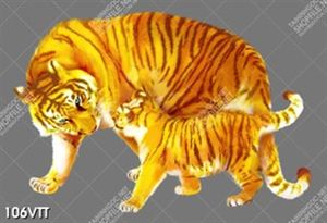 vector hổ vàng trang trí năm mới nhâm dần 2022