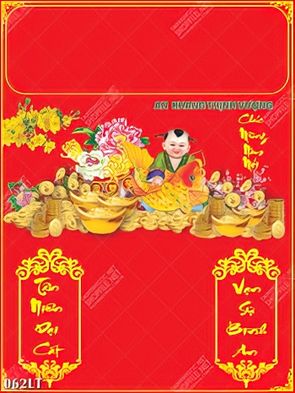 download mẫu lịch bé ôm cá chép An Khang Thịnh Vượng