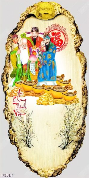 tranh lịch gỗ thiết kế độc đáo dành trang trí tết