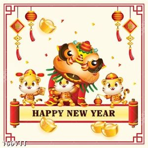 tải file tranh gốc psd, vector 3d bộ ba chú hổ nhâm dần