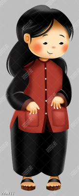 File In tranh vẽ cô bé dễ thương mặc áo bà ba File In tranh vẽ cô bé dễ thương mặc áo bà ba