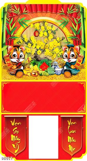 Mẫu lịch treo tường hổ cung chúc đẹp nhất nhâm dần 2022