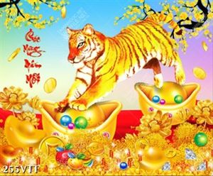 chuyên thiết kế tranh đề tài ngày Tết và mùa xuân nhâm dần 2022