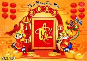 File In thiết kế đồ họa bộ tranh Tết Nhâm Dần 2022 cực đẹp