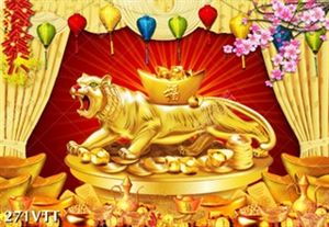 File In mẫu tranh hổ oai dũng vô song đẹp tả thực lôi cuốn nhâm dần 2022