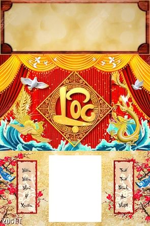 những mẫu tranh lịch chữ lộc treo tường để trang trí thêm lộng lẫy