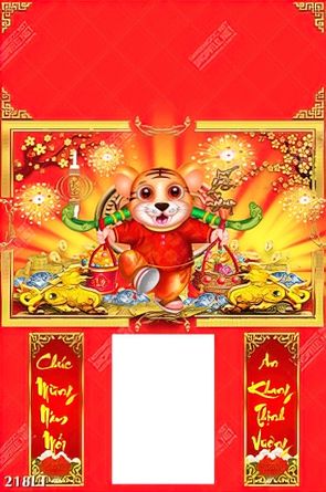 bộ tranh lịch hổ gánh vàng chuẩn phong thủy phát tài lộc