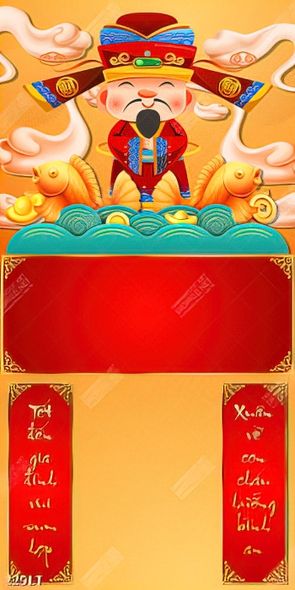 bộ lịch thần tài dễ thương mang lại nhiều may mắn, tài lộc và sự thuận lợi