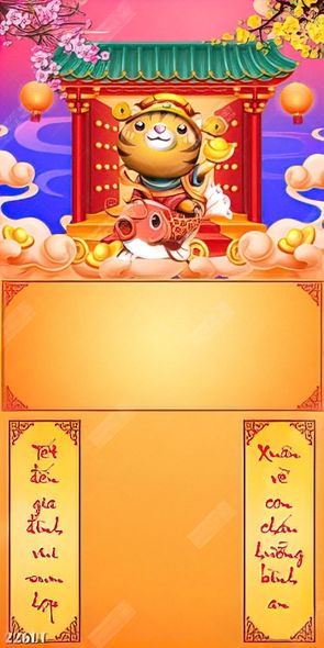 download mẫu thiết kế lịch hổ thần tài cưỡi cá chép về thiên đình