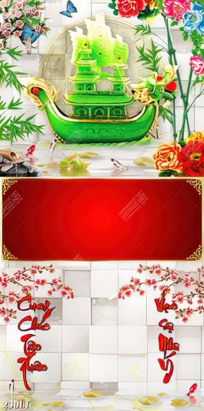 download PSD tranh lịch phong cảnh phong thủy thuận buồm xuôi gió