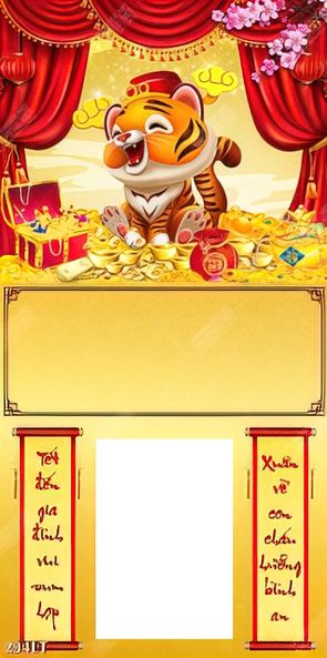 cùng thưởng thức bộ tranh lịch hổ thần tài vui vẻ đón xuân về