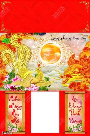 download mẫu thiết kế lịch rồng bay phượng múa tân xuân