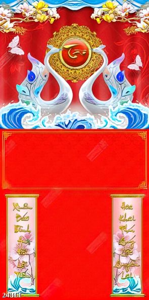 mẫu tranh lịch đôi thiên nga treo phòng khách đẹp sang trọng & hiện đại