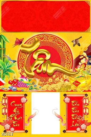 đón tết cùng với bộ lịch chữ tâm mạ vàng tấn tài tấn lộc