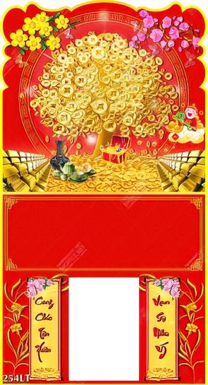 tận hưởng cảnh đầu xuân cùng bộ lịch cây vàng thần tài tân xuân