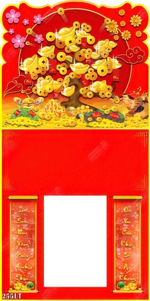 tải miễn phí file PSD vector chất lượng cây thần tài ban điều an lành giàu sang