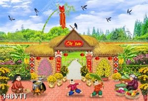 File In thiết kế độc quyền mẫu tranh tết làng quê rộn ràng sắc xuân File In thiết kế độc quyền mẫu tranh tết làng quê rộn ràng sắc xuân