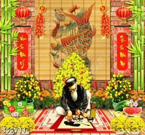 File In Tranh Tết ông đồ File In Tranh Tết ông đồ