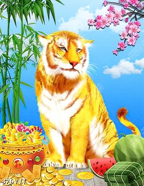 File In tranh mãnh hổ treo tường đẹp hợp với năm nhâm dần 2022