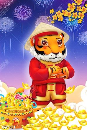 File In tranh treo tường phú quý hổ vằn cung chúc tân xuân nhâm dần 2022